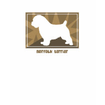 Earthy Norfolk Terrier t-shirts