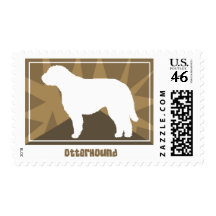 Earthy Otterhound Postage Stamps