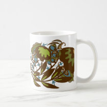 Earthy Paisley Flower mugs by litabug Earthy Paisley Flower mugs