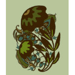 Earthy Paisley Flower Tee Shirts