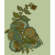 Earthy Paisley t-shirts by litabug Earthy Paisley t-shirts