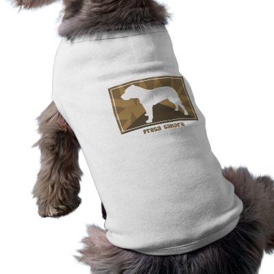 Cool Perro de Presa Canario merchandise has an earthy, natural look. The dog breed's silhouette is in the center, with shards of different colors in the