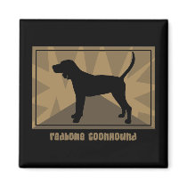 Earthy Redbone Coonhound magnets by MenagerieMayhem Earthy Redbone Coonhound magnets