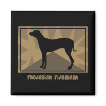 Earthy Rhodesian Ridgeback Magnet by MenagerieMayhem Earthy Rhodesian Ridgeback Magnet