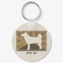 Earthy Shiba Inu keychains
