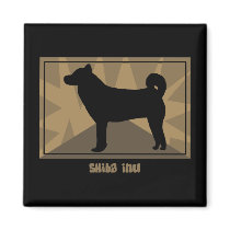 Earthy Shiba Inu magnets