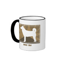 Earthy Shiba Inu mugs