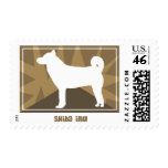 Earthy Shiba Inu Postage Stamps