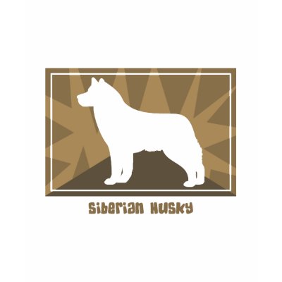 Earthy Siberian Husky t-shirts