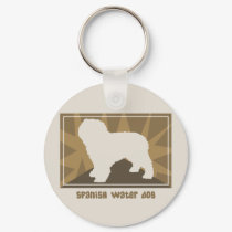 Earthy Spanish Water Dog keychains by MenagerieMayhem Earthy Spanish Water Dog keychains