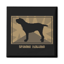 Earthy Spinone Italiano magnets by MenagerieMayhem Earthy Spinone Italiano magnets