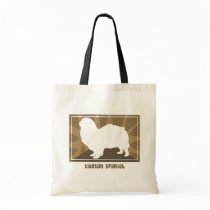Earthy Tibetan Spaniel bags by MenagerieMayhem Earthy Tibetan Spaniel bags