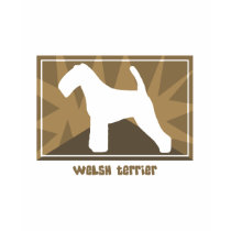Earthy Welsh Terrier t-shirts