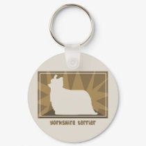 Earthy Yorkshire Terrier Keychain by MenagerieMayhem Earthy Yorkshire Terrier Keychain