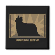 Earthy Yorkshire Terrier Magnet by MenagerieMayhem Earthy Yorkshire Terrier Magnet