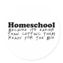 Easier Than the Bus Stickers