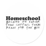 Easier Than the Bus Stickers