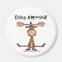 Easily Amoosed! Fridge Magnet
