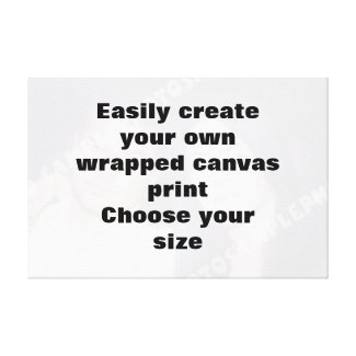 Easily create your canvasprint Remove the big text zazzle_wrappedcanvas