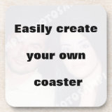 Easily create your coaster Remove the big text!