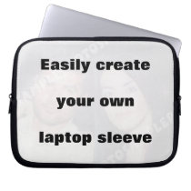 Easily create your laptop sleeve Remove big text!