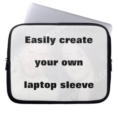 Easily create your laptop sleeve Remove big text!