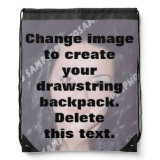 Easily create your own custom drawstring backpack