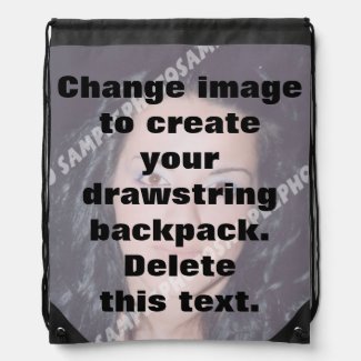 Easily create your own custom drawstring backpack