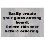 Easily create your own custom glass cutting board