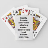 Easily create your own custom playing cards deck