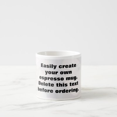 Easily create your own espresso photo mug espresso cups