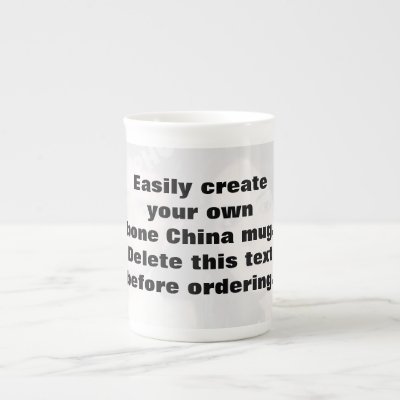 Easily create your own photo Bone China mug