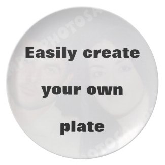 Easily create your own plate Remove the big text! plate