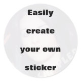 Easily create your own sticker Remove the big text