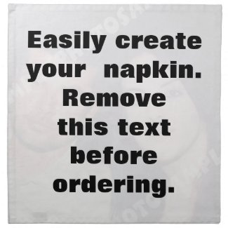 Easily create your photo napkin napkin