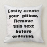 Easily create your photo throw pillow