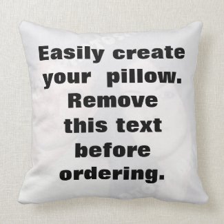 Easily create your photo throw pillow throwpillow