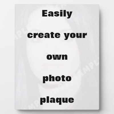 Easily create your photoplaque Remove the big text