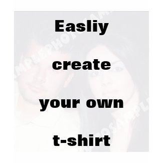 Easily create your t-shirt. remove the big text! shirt