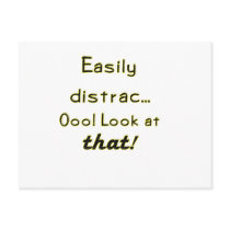Easily Distracted postcards by SuanSKatra Easily Distracted postcards