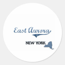 East Aurora New York City Classic Stickers