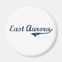 East Aurora New York Classic Design Magnet