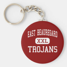 East Beauregard - Trojans - High - DeRidder Key Chains