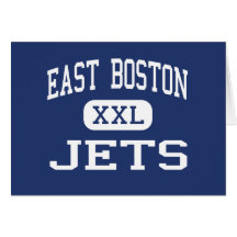 East Boston - Jets - High - East Boston Greeting Cards