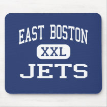 East Boston - Jets - High - East Boston mousepads by customteamsportswear East Boston - Jets - High - East Boston mousepads