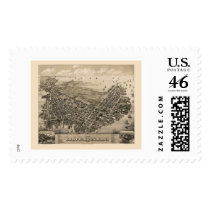 East Boston, MA Panoramic Map - 1879 postage