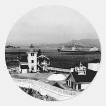 East Brother Island Lighthouse Round Sticker