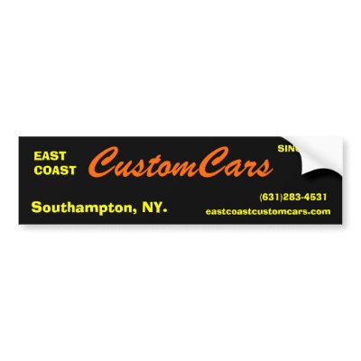 east coast bumper sticker by russellsturgis