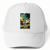 East Coast Frolics Vintage Travel Poster Trucker Hats