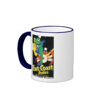 East Coast Frolics Vintage Travel Poster Mugs